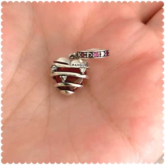 PANDORA Reveal Your Love Heart Spiral Dangle Charm w/box - Picture 11 of 11